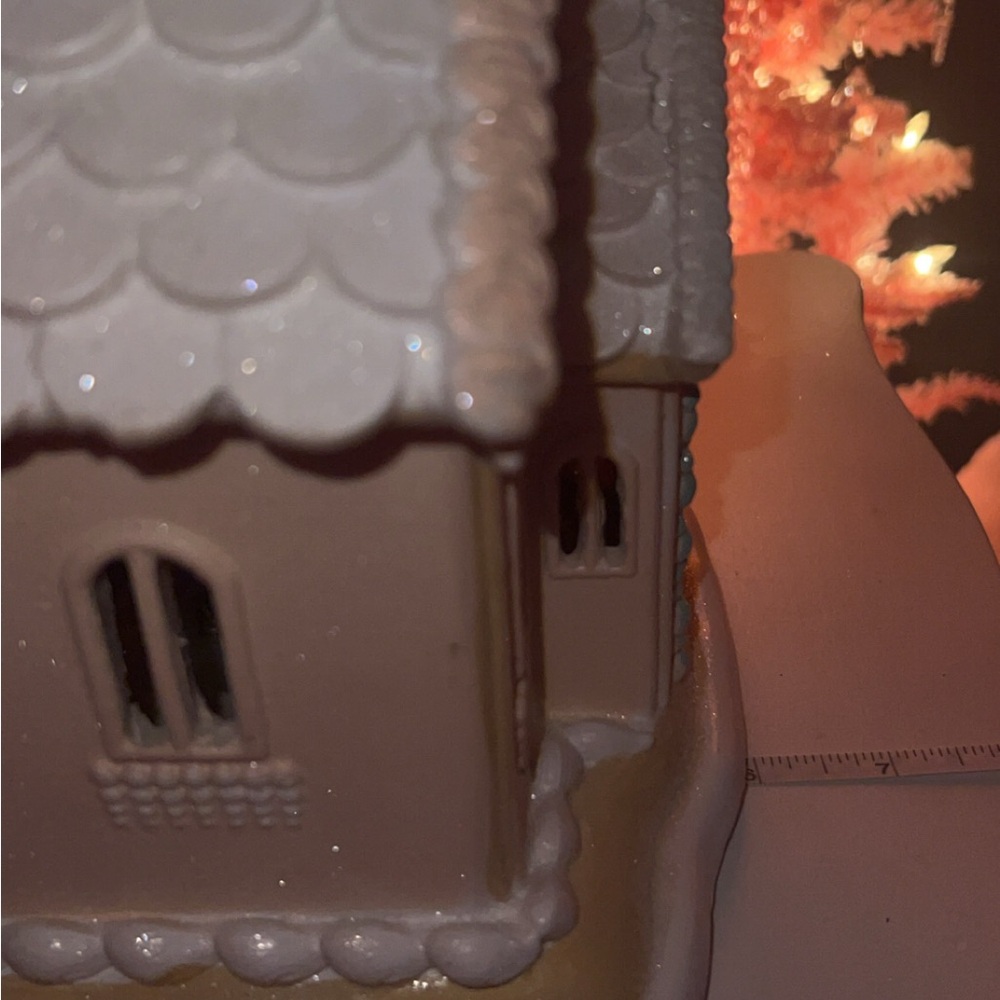 Raz Imports Pink pastel church Gingerbread sugar castle 15” lights up Victorian - Picture 10 of 10